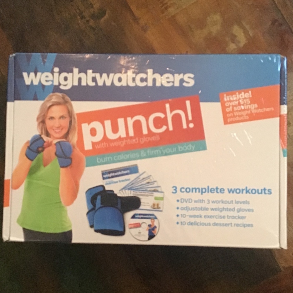 Weight Watchers Punch DVD with Weighted Gloves NWT